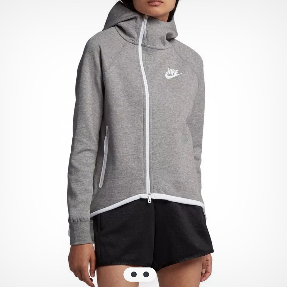 Nike Tech Fleece Cape Full-Zip Asymmetrical Hoodie Jacket Size M